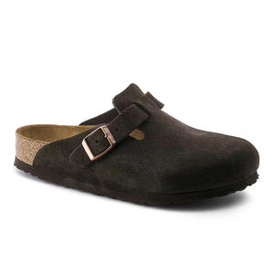 Boston Birkenstocks yüksek topuk düz inek deri Clog katır yaz yumuşak ayakkabı katı desen <span class=keywords><strong>Eva</strong></span> astarı ile kış toptan - Product Image 5