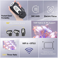 Projecteur intelligent portable Android HY300X WiFi6 Bi LED 4K avec son stéréo HIFI et design compact, pour l'entrepôt CEFCC UE