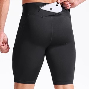 High Elasticity Quick-Dry Training Fitness Basketball Sports Tight Mid-Waist Marathon <b>Compression</b> Spandex/Polyester <b>Men's</b> <b>Shorts</b> - Product Image 4