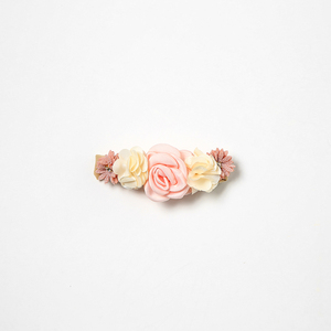 แถบคาดศีรษะลูกไม้ลายดอกไม้ประดับมุกดาวสำหรับเด็กเครื่องประดับผมแบบยางยืดสำหรับเด็กผู้หญิง - Product Image 5