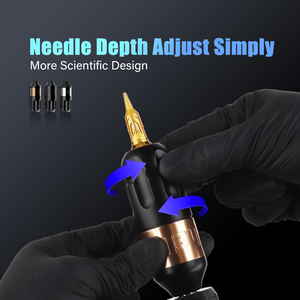 Kit de Máquina de Tatuaje Rotativa Tipo Pen Ambition Hello con Motor Potente sin Núcleo, Recorrido de 3.5mm/4mm y Batería Inalámbrica RCA para Arte Corporal - Product Image 5
