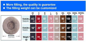 Letto per Cani di Lusso a Ciambella Morbido e Rilassante in Peluche, Divano per Cani Extra Large Lavabile in Dropshipping, Cuccia Rotonda per Gatti e Animali Domestici - Product Image 4