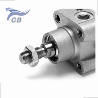 Cilindro Neumático de Doble Acción Serie 61 con Perfil de Barril para Automatización Industrial
