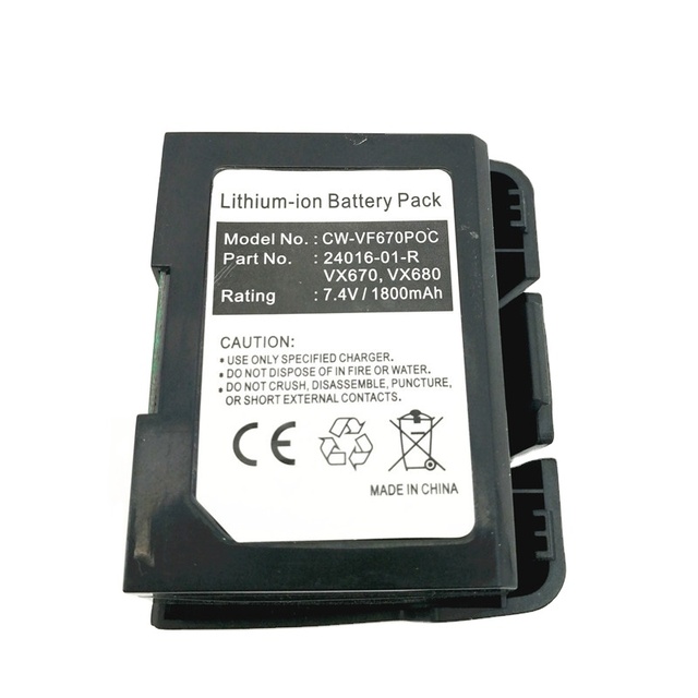 Li Ion Replacement Battery Verifone VX520 7.4V 1800mAh Battery for Pos Terminal