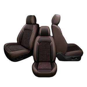 Xiangta 2024 nuevos accesorios de <span class=keywords><strong>Interior</strong></span> de coche 5D accesorios de <span class=keywords><strong>Interior</strong></span> de coche universales impermeables conjunto completo de cuentas de madera cubierta de asiento de coche - Product Image 1