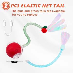 Juguetes Interactivos para Gatos de Interior, Bola Móvil Ágil de Tercera Generación con Cola de Malla Elástica, Automática, para Gatos Aburridos - Product Image 3