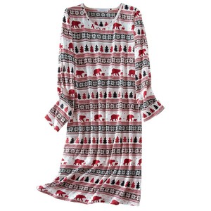 <span class=keywords><strong>MIA</strong></span> LUCCE Camisón informal de algodón de manga larga para mujer, suave y ligero, para estar en casa - Product Image 5