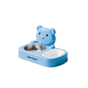 Distributeur de nourriture double pour animaux de compagnie en acier inoxydable, antidérapant, pour chats et chiens, pour animaux d'intérieur - Product Image 5