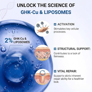 Sérum liposomal 2% GHK-Cu Peptides de Cuivre Anti-âge Raffermissant Complexe Multi-Peptides <span class=keywords><strong>Acide</strong></span> Hyaluronique Visage OEM Marque Privée 30ml - Product Image 3