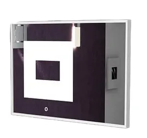 Factory Price Bathroom Smart LED Mirror Defogging /time/temperature/touch Bath Mirror
