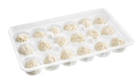 18-Grid Pakai Blister Food Grade PP Plastik Pangsit Segar dengan Pangsit Kecil, Nampan Kue, Kemasan Pangsit, Plastik