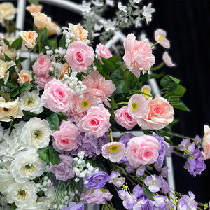 Pabrik janji klasik Bule dan mawar putih, pengaturan bunga napas bayi putih, Item dekorasi keluarga - Product Image 3