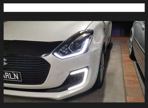 Faros LED RHD con DRL y Señal de Giro Secuencial para <span class=keywords><strong>Suzuki</strong></span> <span class=keywords><strong>Swift</strong></span> 2018-2020, Conjunto de Luces Dinámicas de Bienvenida - Product Image 3