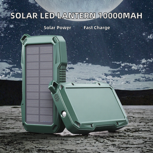 Portable Solar Charging <b>Power</b> <b>Bank</b> 10000mAh Wireless Charger LED <b>Camping</b> Lantern Fast Charging <b>for</b> Outdoor Hiking BBQ - Product Image 2
