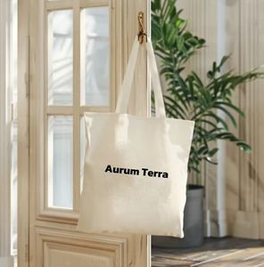 Bolsas de Compra de Lona de Algodón Natural Reutilizables y Ecológicas Personalizadas con Logotipo Impreso - Product Image 3