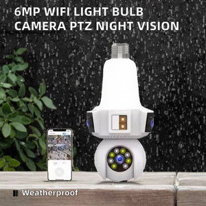 Penjualan paling laris kamera keamanan rumah pintar CCTV WIFI Audio dua arah kamera PTZ bohlam lampu mudah dipasang - Product Image 4