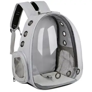 Ventilare cat capsule carrier bag zaino per cani di lusso portatile trasparente capsula traspirante pet travel space carrier bag