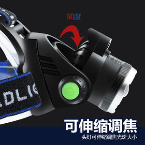 Tarligh T6 Sensor Headlamp 2400mAh <b>Rechargeable</b> Adjustable Brightness 100-199M Range Outdoor Fishing Lighting - Product Image 2