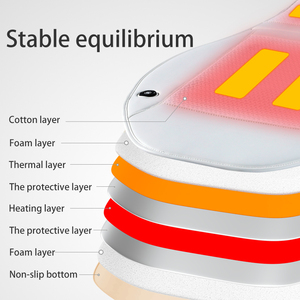 Funda de Asiento de Coche Calefactable Impermeable Recargable de Lujo Anjuny de 12 V, Control de Temperatura Inteligente de 3 Niveles, Soporte Lumbar para Tesla - Product Image 4