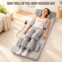Matelas de massage corporel entier enroulable OEM/ODM, couvrant le cou, le dos, la taille et les fesses, 3 modes automatiques, 4 modes manuels, minuteur 15/30/45 minutes