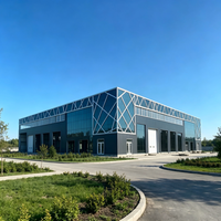 Bâtiment de showroom préfabriqué en acier haut de gamme pour l'affichage de marques