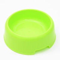 Petit bol pour animaux de compagnie en plastique écologique et durable, bol pour nourriture pour chat et chien de couleur bonbon, anti-chute, étanche IPX5, design arrondi