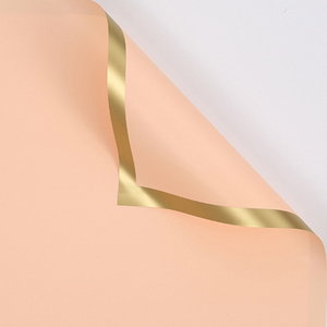 Bó Hoa Hồng Giấy Bọc Chống Thấm Nước Màu Vàng Giấy Gói Hoa Màu Đen Trơn Giấy Gói Hoa Bằng Nhựa - Product Image 6