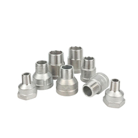 Bushing Reducer Hex NPT Langsung dari Pabrik, Baja Anti Karat Permukaan Halus, Adaptor Bushing Berulir Jantan-Betina 1/8 hingga 4 Inci