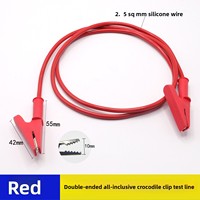 Câble de connexion pour ligne de test haute tension - Pince crocodile / Fiche banane, conducteur en cuivre étamé, isolation en PVC 1