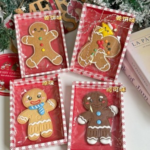 Caja de Embalaje <span class=keywords><strong>para</strong></span> Galletas de Jengibre Navideñas, Dulces y Saladas, Pequeñas, con Diseño de Hombre de Jengibre, <span class=keywords><strong>para</strong></span> Decoración de Galletas, Repostería y Manualidades - Product Image 1