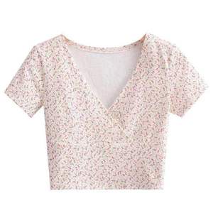 <span class=keywords><strong>Ropa</strong></span> de <span class=keywords><strong>Mujer</strong></span>, Camiseta, Top Corto Estético, Camiseta Floral Kpop, Camiseta de Verano con Cuello en V, <span class=keywords><strong>Ropa</strong></span> <span class=keywords><strong>Española</strong></span> <span class=keywords><strong>para</strong></span> <span class=keywords><strong>Mujer</strong></span> - Product Image 6