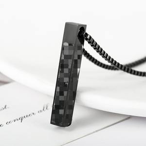 จี้สร้อยคอรูปทรงเสา อายะตุลกุรซี อิสลาม อาหรับ มุสลิม  พร้อมคำอธิษฐานจากอัลกุรอาน  ทำจากสแตนเลส  เครื่องประดับอัลเลาะห์  สร้อยคอรูปทรงเก้าอี้อัลกุรอาน - Product Image 2