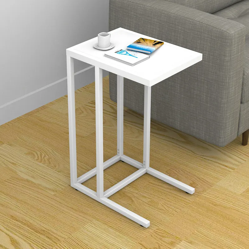 Mesa de café sofaside de alta qualidade, design útil, aço, mesa de laptop com perna de suporte