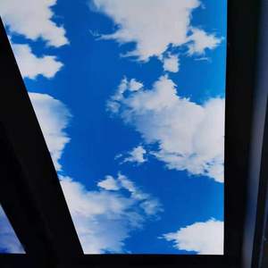 Vente chaude Nouveau Projet Cas Usine Fantastique Ciel Bleu Impression <span class=keywords><strong>Film</strong></span> de Plafond dans le Ciel Stretch <span class=keywords><strong>Film</strong></span> de Plafond - Product Image 1