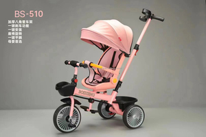 थोक बच्चे 4 में 1 बच्चों को पुश हैंडल/3 पहियों के साथ एक बेबी ट्राइसाइकिल - Product Image 5