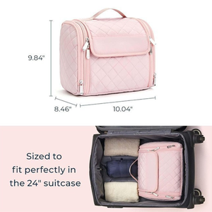Bolsa de Maquillaje de Viaje Suave para Mujer, Venta al por Mayor de Fábrica, con Diseño de Mano, Bolsa de Almacenamiento de Cosméticos para Uso Diario y Viajes - Product Image 1