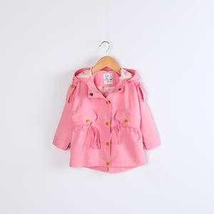 Venta al por Mayor de Sudaderas con Capucha para Niños Sin Marca, Chaquetas Largas Cortavientos con Cinturón - Product Image 3