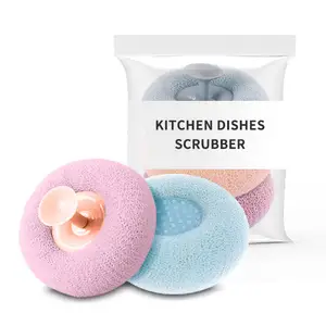 Cheap Plastic Wire Mesh Kitchen Cleaning Ball Scrubber Nylon Scourer
