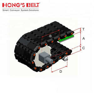 HONGSBELT HS-1800Series plastik Modular sabuk penggerak konveyor Sprocket untuk mobil sabuk konveyor - Product Image 6