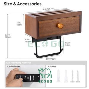 <span class=keywords><strong>Porte</strong></span>-<span class=keywords><strong>papier</strong></span> hygiénique en bambou écologique avec étagère <span class=keywords><strong>Porte</strong></span>-<span class=keywords><strong>rouleau</strong></span> de <span class=keywords><strong>papier</strong></span> hygiénique pour téléphone Bougie Planteur Pot - Product Image 3