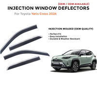 Deflectores de Ventana Laterales para Toyota LC200 2008-2019 Protector de Lluvia Accesorios de Coche