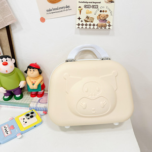 Neceser Kawaii Anime de 14 Pulgadas, Diseño de Melody y Kuromi, Gran Capacidad, Impermeable, Material PP, Multifunción, Forma de Concha Marina, Bordado, Regalo de Maquillaje - Product Image 6