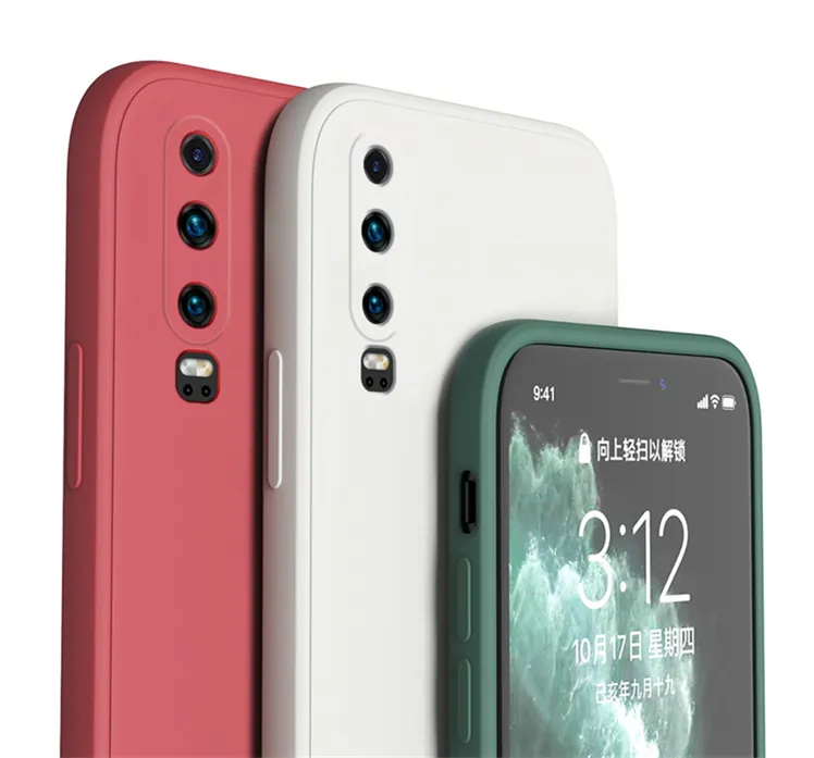 For Huawei P40 P30 Pro Mate 20 30 40 Pro Soft Silicone Phone Case Cover For Huawei Nova 5 6 7 8 Full Protecting Cases