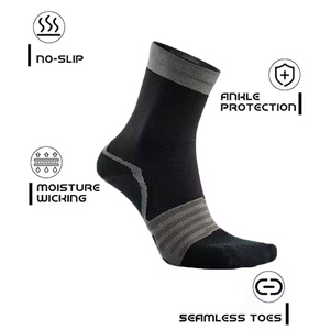 Professional Cycling Compression Crew <b>Socks</b> Breathable Support Athletic <b>Socks</b> High Quality Wholesale - Product Image 2