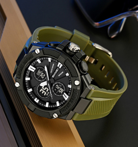Orologio Sportivo da Uomo SKMEI 2604, Cronografo con Allarme, Orologio Digitale con Doppio Fuso Orario, Cinturino in TPU, Quadrante in Resina - Product Image 4