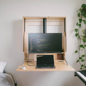 <span class=keywords><strong>Bureau</strong></span> d'ordinateur portable <span class=keywords><strong>mural</strong></span> pliable électrique en contreplaqué <span class=keywords><strong>avec</strong></span> <span class=keywords><strong>rangement</strong></span>, hauteur réglable, OEM - Product Image 4