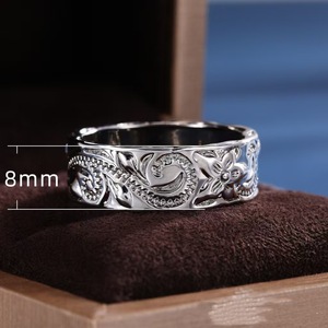 Anello con Motivo a Foglie in Rilievo per Donne, Elegante Gioiello da Dito alla Moda per Uso Quotidiano, Viaggi e Regalo - Product Image 2