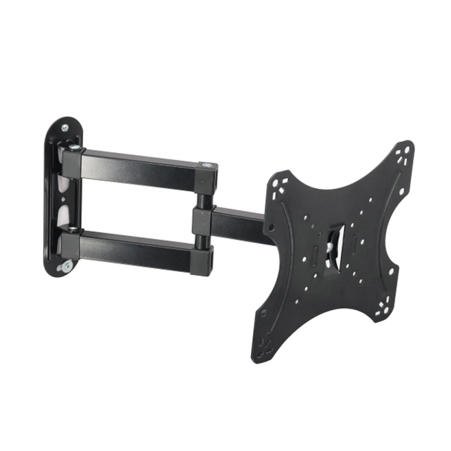 Universal Three-Arm Full Motion Retractable TV Wall Mount Suitable for 14-43 Inch TV Screen VESA 200x200 for Small-Sized TVs