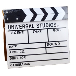 Accessoires de tournage de films et de séries télévisées : Clapboard de réalisateur en bois, Castagnettes en bois - Product Image 2