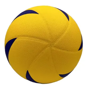 Ballon de volley-ball de plage, de taille officielle, de poids, de couleur et de logo personnalisés pour l'intérieur fourni par le fabricant